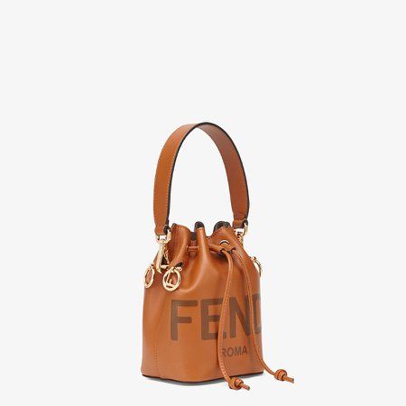 Fendi Brown leather minibag - MON TRESOR | Fendi | ShopLook