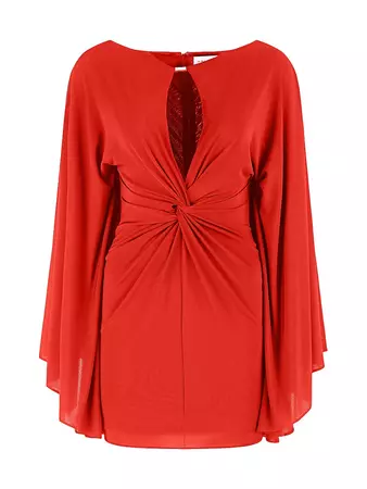 Shop Halston Carolina Stretch-Jersey Minidress | Saks Fifth Avenue