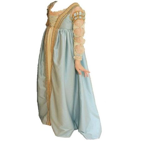 blue italian renaissance gown