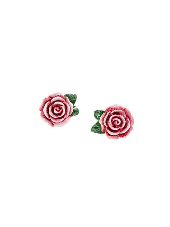 Dolce & Gabbana rose stud earrings