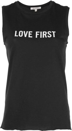 'Love First' sleeveless vest