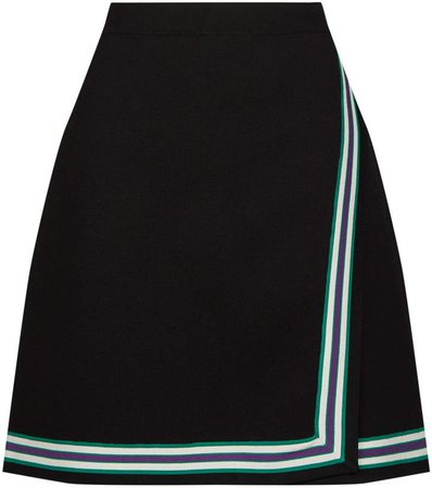 Stripe Knitted Mini Skirt