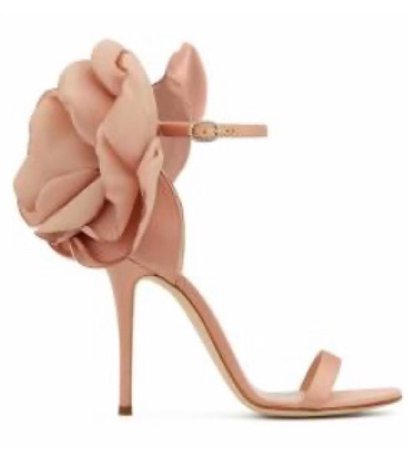 Giuseppe blush flower heels