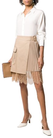 SELF-PORTRAIT canva mini wrap skirt $422