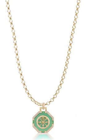 La Ruota 18k Yellow Gold Multi-Stone Necklace By Sorellina | Moda Operandi