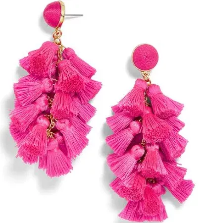 pink tassel earrings - Google Search