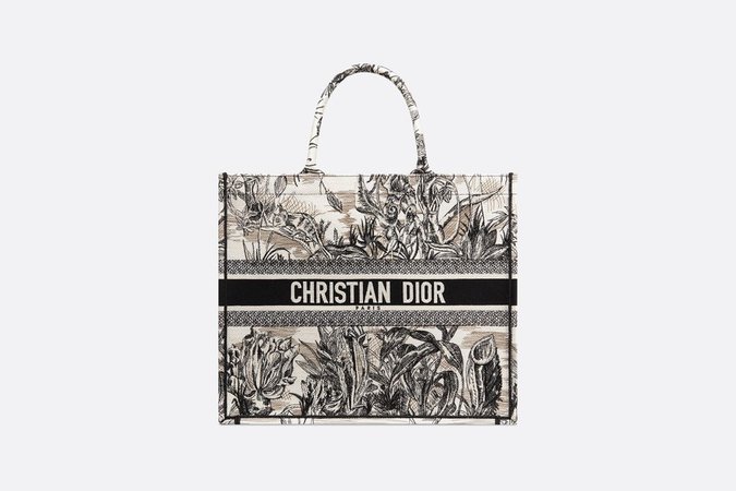 Dior Book Tote bag in embroidered canvas - Bags - Women's Fashion | DIOR
