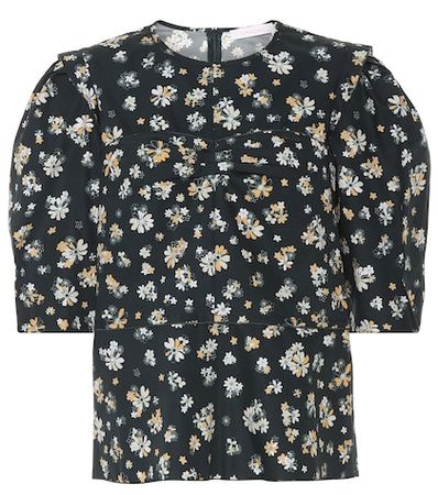 Floral cotton blouse