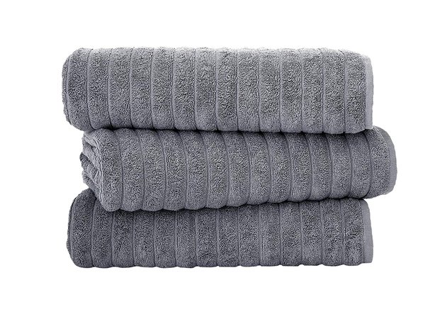 Classic Turkish Towels 3 Piece Luxury Bath Sheet Set - 40 x 65 Inch Soft and Thick Oversized Bathroom Towels Made with 100% Turkish Cotton (Grey)