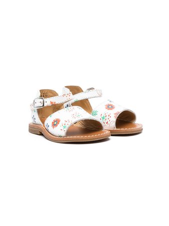 Gallucci Kids floral-print Leather Sandals - Farfetch