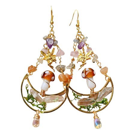 Mushroom Fairy Earrings | BOOGZEL APPAREL – Boogzel Apparel
