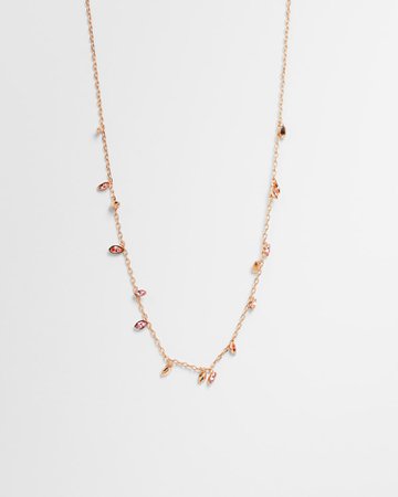 TBJ2648 Crystal Vine Necklace - Pink | Jewelry | Ted Baker