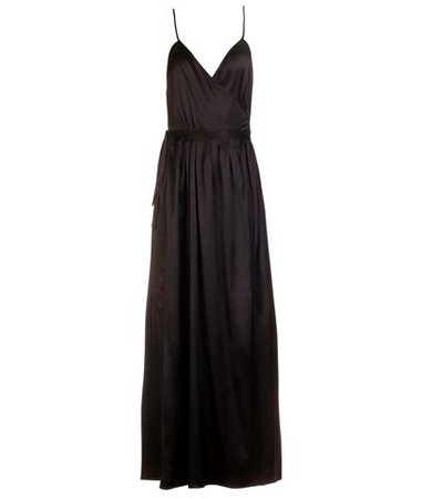 Roses are Red Black Silk Marion Maxi Dress < Roses are Red List | aesthet.com
