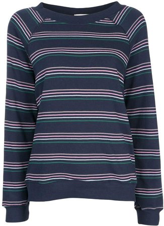 striped long-sleeve sweatshirt