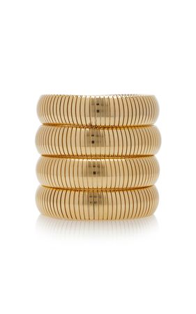 Exclusive Set-Of-Four Gold-Plated Bracelets By Ben-Amun | Moda Operandi