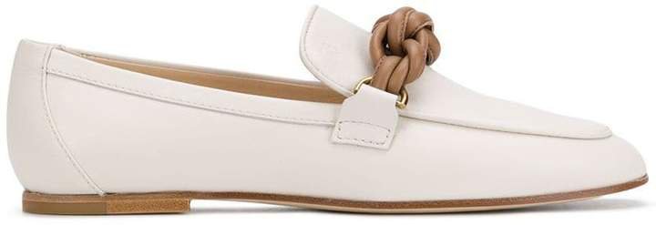 knot-detail loafers