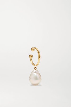 Gold 14-karat gold pearl ear cuff | Mizuki | NET-A-PORTER