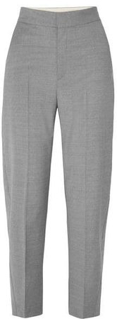 Noma Wool-blend Straight-leg Pants - Gray