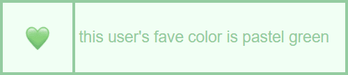 this user's favorite color is pastel green || sweetpeauserboxes.tumblr.com
