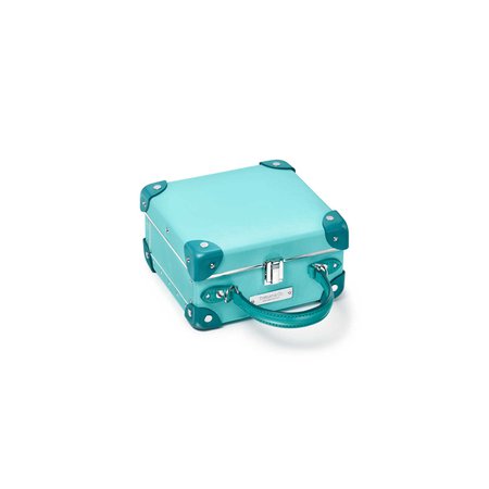 Tiffany x GLOBE-TROTTER 7" London Square bag in Tiffany Blue®. | Tiffany & Co.