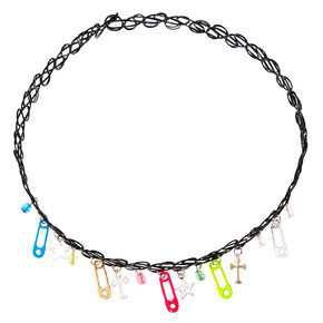 Neon Beads Tattoo Choker Necklace | Claire's US