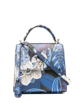 Shop blue & neutral Salvatore Ferragamo Boxyz tote bag with Express Delivery - Farfetch