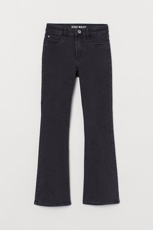 Flared High Jeans - Negro/Washed out - NIÑOS | H&M ES