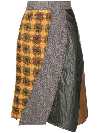 Andersson Bell Anya Wrap Panelled Skirt - Farfetch