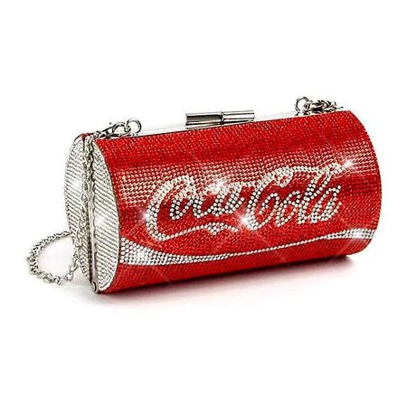 Crystal Rhinestone Bling Coca Cola Purse Coke Shoulder Bag