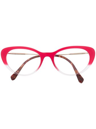 Miu Miu Eyewear Cat Eye Frame Glasses Continuity | Farfetch.Com