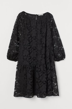 Lace Dress - Black