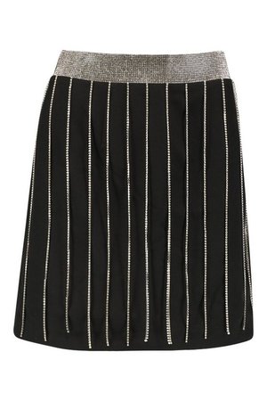 Diamante Tassel Mini Skirt | Boohoo