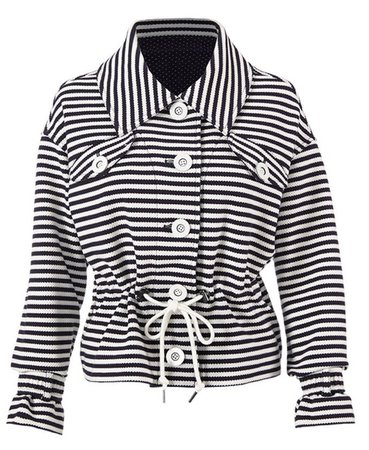 Nautical stripe jacket Cabi