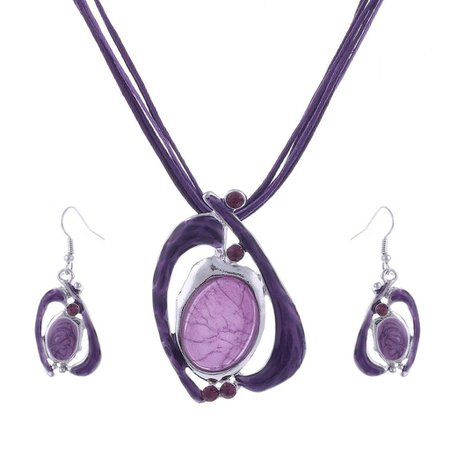 Purple Jewelry Set