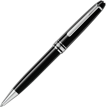 Amazon.com : MontBlanc Meisterstuck Platinum Line Classique Ballpoint Pen - Black : Ballpoint Stick Pens : Office Products