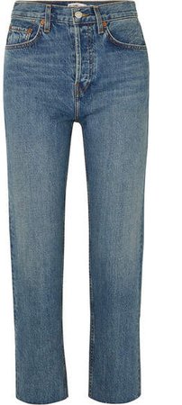 Originals Stovepipe High-rise Straight-leg Jeans - Mid denim