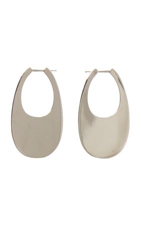Medium Swipe Brass Earrings By Coperni | Moda Operandi
