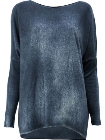 Shop blue Avant Toi faded effect jumper with Express Delivery - Farfetch