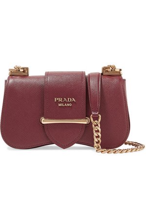Prada | Sidonie small textured-leather shoulder bag | NET-A-PORTER.COM