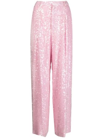 LAPOINTE sequin-embellished Flared Trousers - Farfetch