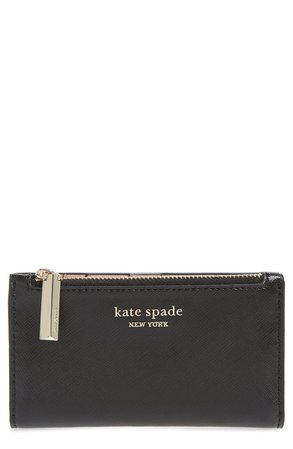 kate spade new york small spencer saffiano leather bifold wallet | Nordstrom