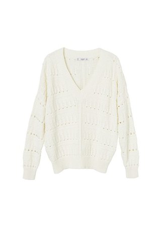 MANGO Embroidered cotton sweater