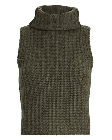 SABLYN Saige Cashmere Sweater in Green | INTERMIX®