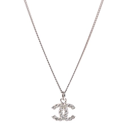 Crystal Timeless CC Necklace Silver $695