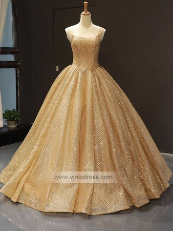 Sparkly-Gold-Prom-Dresses-Broad-Strap-Golden-Quinceanera-Dress-FD1087-prom-dresses-Viniodress-Gold-US-2_grande.jpg (450×600)