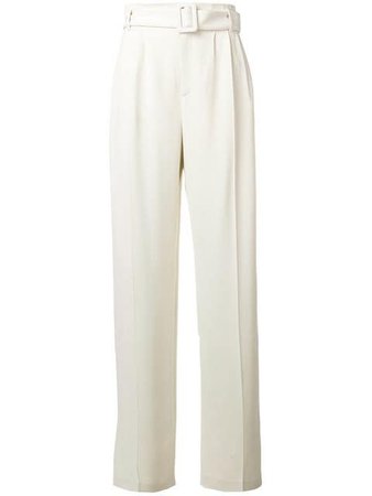 Off-White Belted Tapered Trousers - Farfetch
