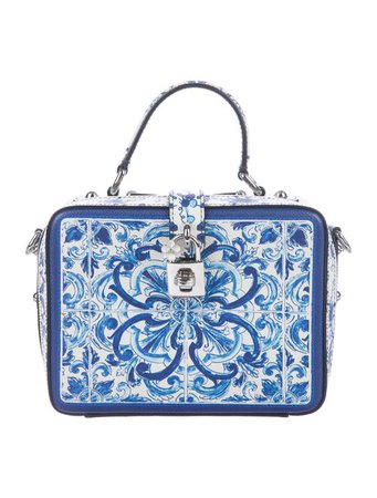 Dolce & Gabbana Printed Leather Box Bag - Handbags - DAG191602 | The RealReal