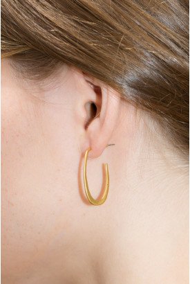 Gold Chunky Hoop Earrings - Just In