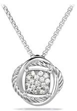 Infinity Pendant with Diamonds on Chain