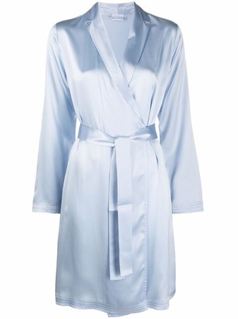 La Perla Satin Dressing Robe - Farfetch